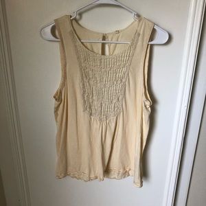 J. Crew Beige Cream 100% Cotton Tank Top XS